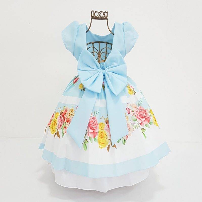 costas-do-vestido-manga-curta-infantil-floral-azul-claro-dlu313