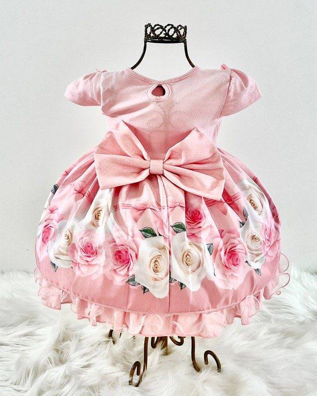 costas-do-vestido-infantil-manga-curta-floral-rosa-ca5644