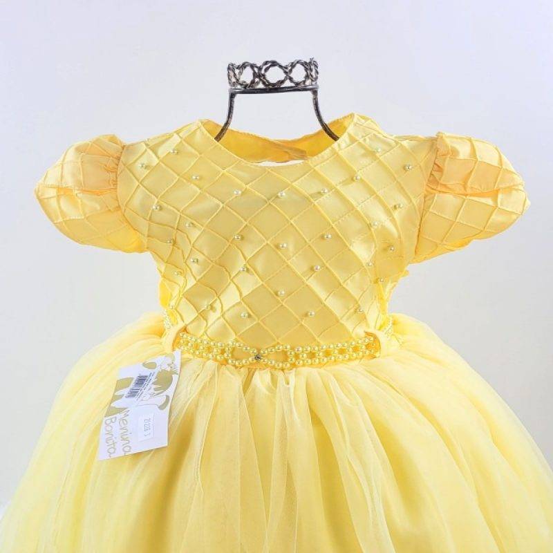 peito-do-vestido-manga-curta-infantil-amarelo-me2122